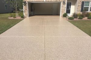 driveway after polyaspartic coating
