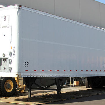 semi trailer outside