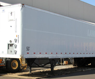 semi trailer outside